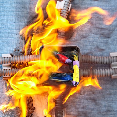 Faulty wiring can often lead to sparking and fires if not taken care of right away