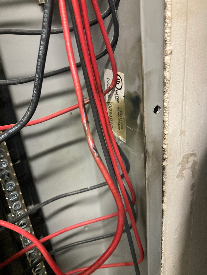 Lightning strike at Plato's Closet needing circuit breaker repair